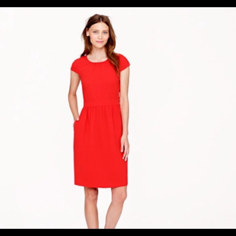 J.Crew crepe cap sleeve dress